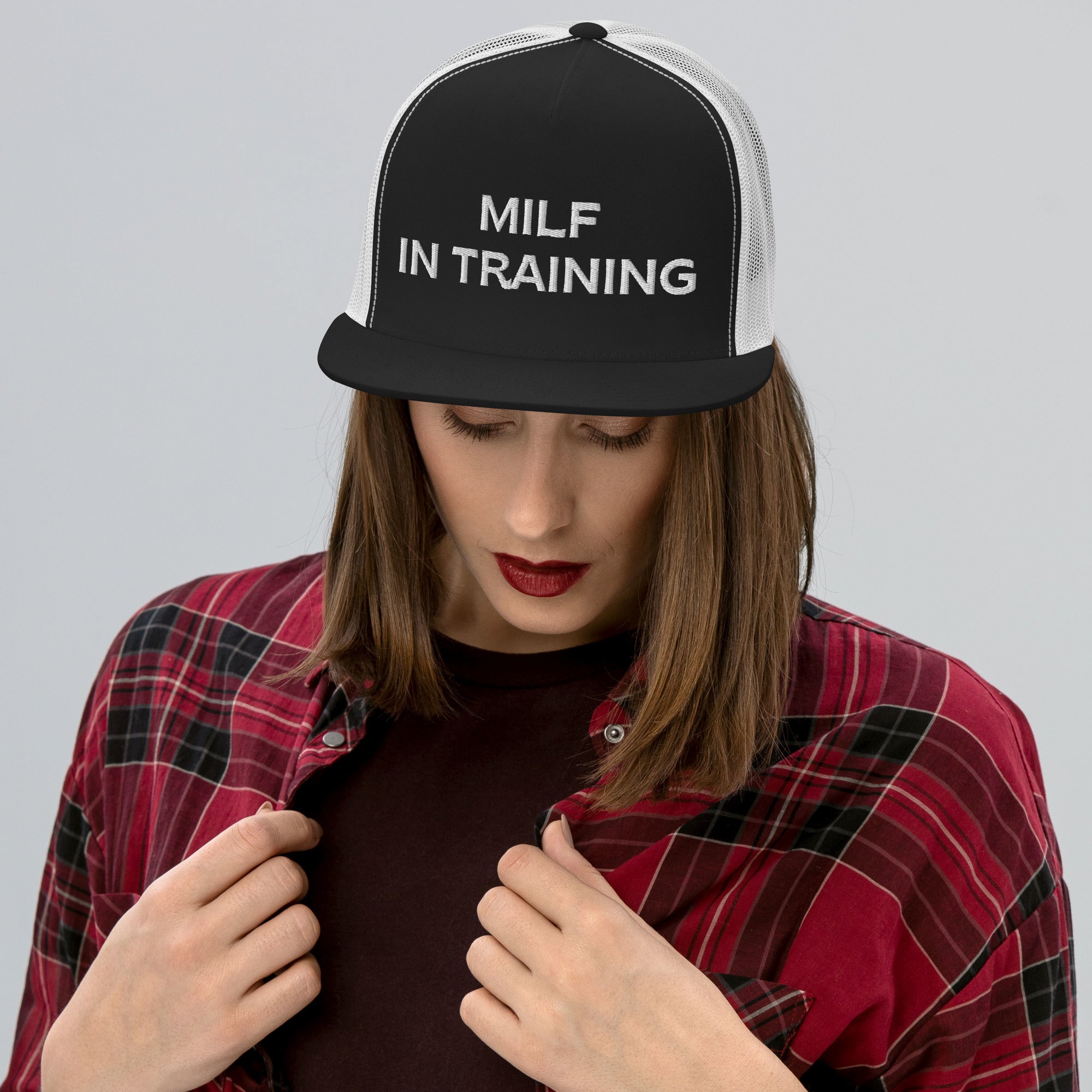 Milf In Training Trucker Hat, Milf In Training, Funny Milf Gifts, Aspiring Milf, Future Milf, Trucker cap - Madeinsea©