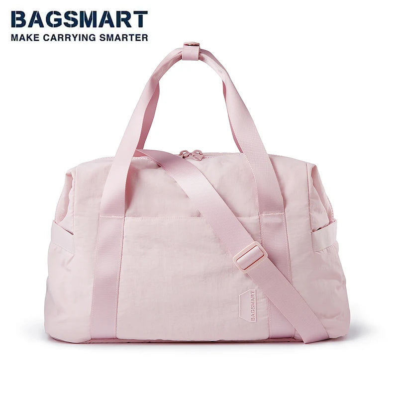 Sac de sport BAGSMART pour femme, sac de voyage, sac de week-end, sac de voyage, sac fourre-tout, sac de danse, sac d'entraînement