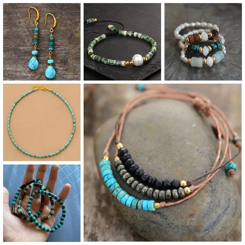 New Arrival Pink Stone Bead Natural Rose Quartzs Jades Jaspers Rondelle Shape Loose Beads For Jewelry Making Accessories 2x4mm