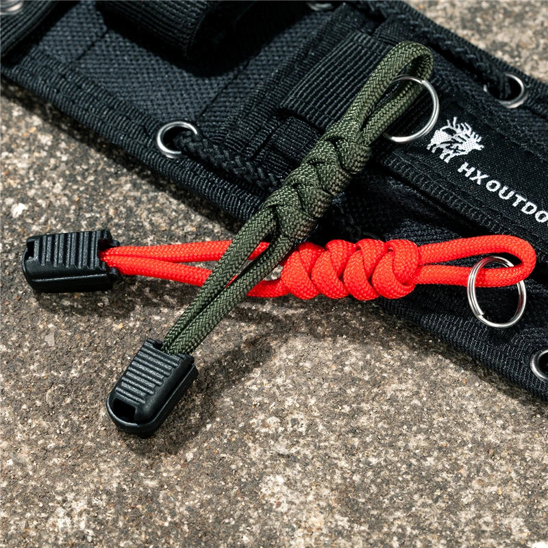 MKENDN NEW Handmade Multifunction 7-core Umbrella Rope Weaving Keychain Lanyard Anti-drop Rope Pull Tab For Flashlight Knife - Madeinsea©