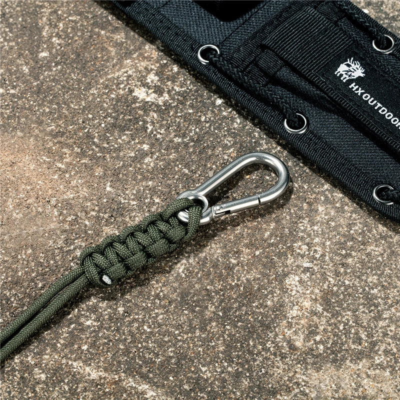 MKENDN Outdoor Umbrella Rope Camera Anti-lost Lanyard Climb Keychain Tactical Survival Tool Carabiner Hook Cord Backpack Buckle