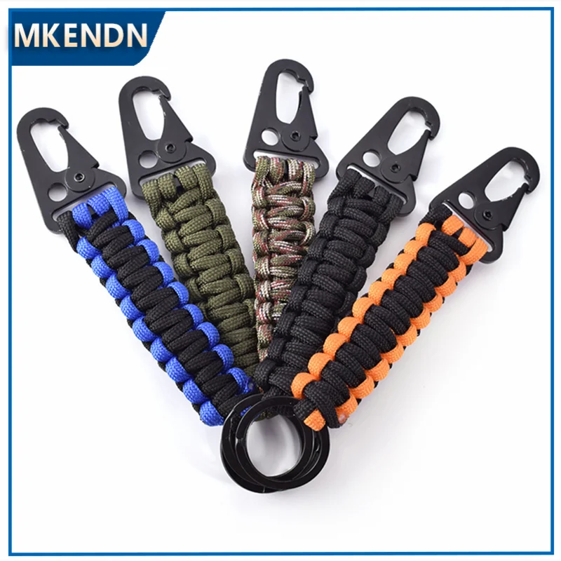 MKENDN Carabiner Umbrella Rope Keychain Outdoor Camping Climbing Tactical Survival Tool Eagle beak Snap Clip Lock Buckle Hook - Madeinsea©