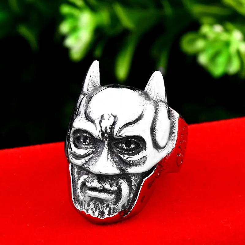 BEIER Bague en acier inoxydable 316L pour homme, style punk, vintage, squelette, poli, tendance, vente en gros, cadeau, livraison directe, LLBR8-577R