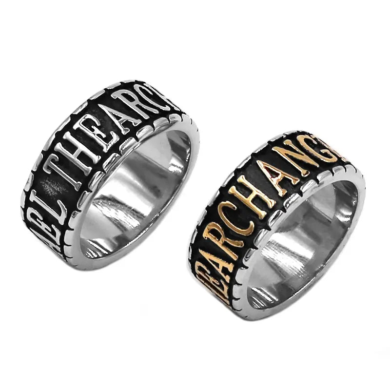 The Archangel St. Michael Ring Stainless Steel Jewelry Great Protector Biker Men Jewelry Wholesale SWR0871A