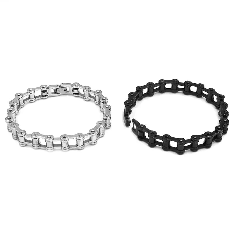 Fashion Bicycle Link Chain Biker Bracelet Stainless Steel Jewelry Punk Biker Men Gift SJB0383A