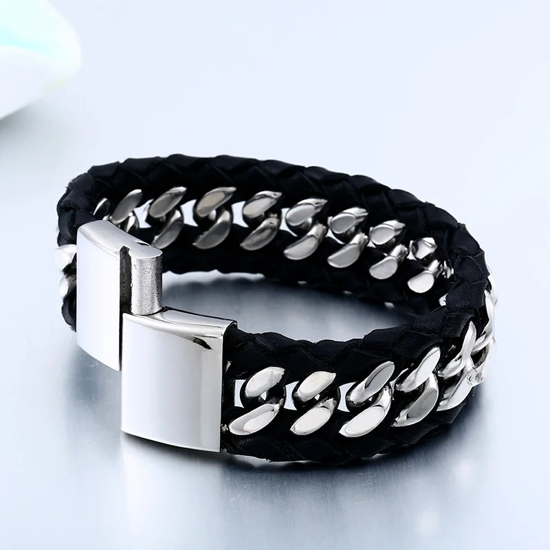 Beier Genuine Cowhide Bracelet Classic styles for men and women Buddha Bracelet trendy fashion personality jewelry BC-L038