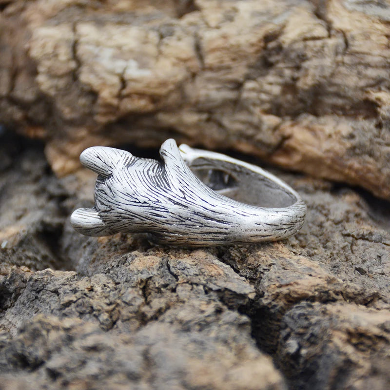 Retro Punk French Bulldog Dog Rings For Women Men Anel Boho Brass Knuckle Anillos Couple Ring Gift For Pet Lovers Jewelry 2018