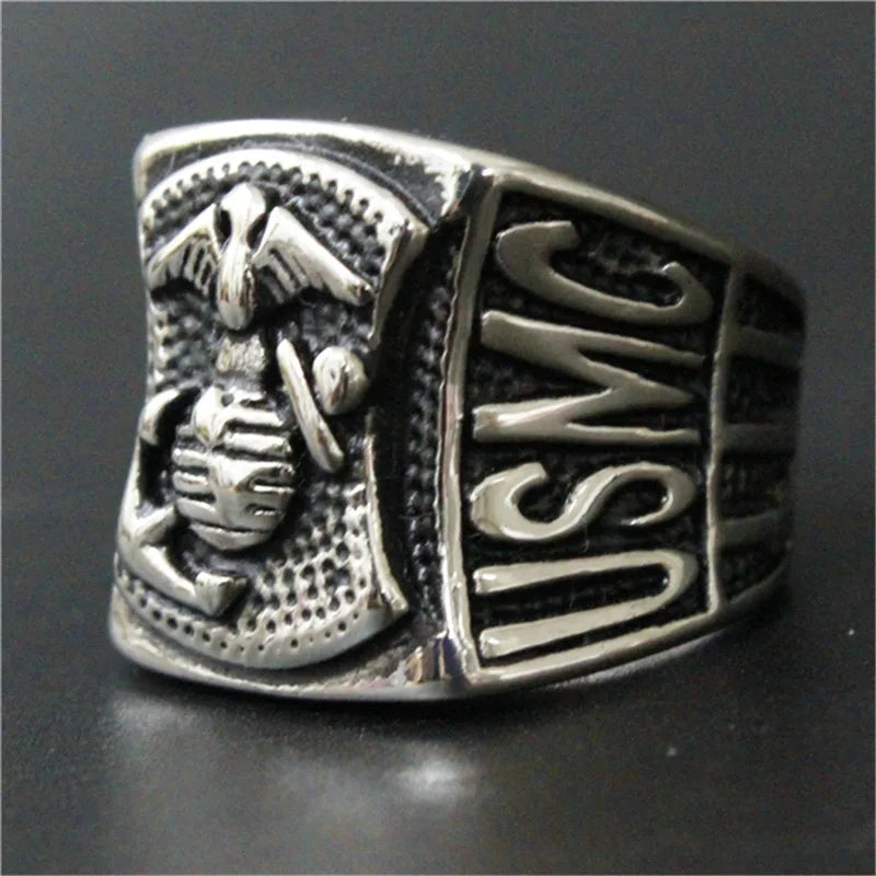 USMC Stainless Steel Nautical Ring - Madeinsea©