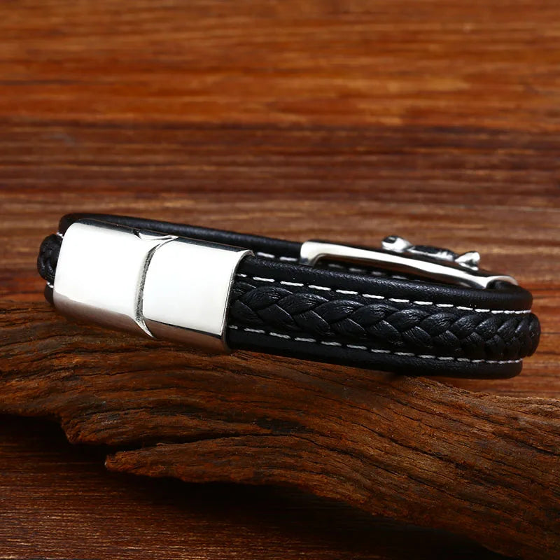 Beier Genuine Cowhide Bracelet Classic styles for men and women tiger Bracelet trendy fashion personality jewelry LLBC-L004