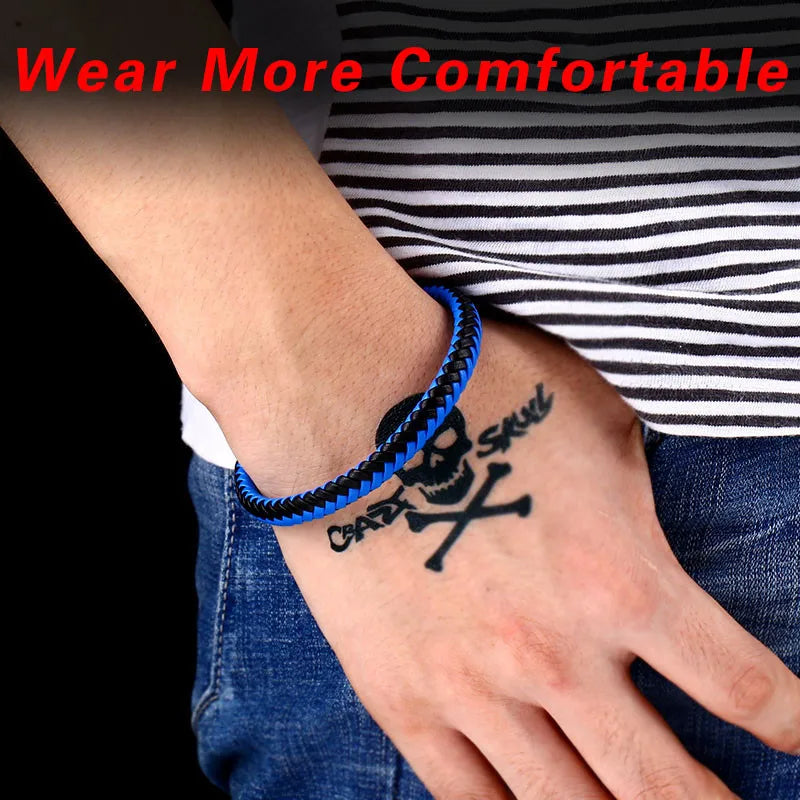 Beier nouveau magasin Mode bracelet tissé bicolore couple simple avec des cadeaux de bijoux de haute qualité LLBC-L0100