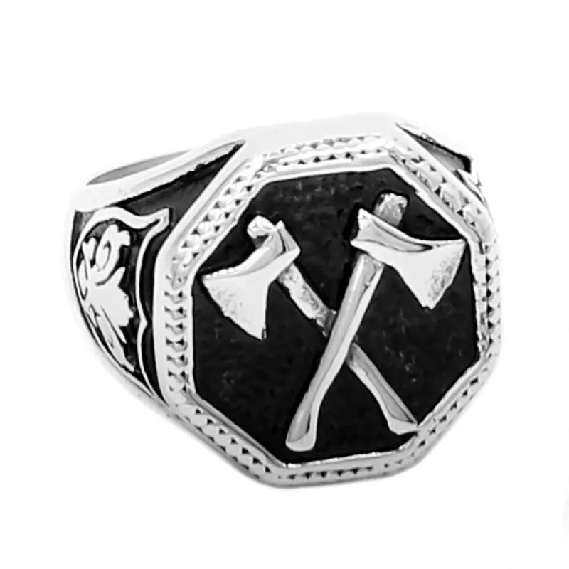 Slavic / Norse Viking Perun Axe Ring - Madeinsea©