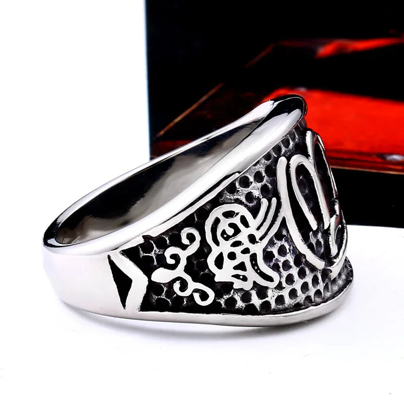 BEIER 316L stainless steel Fashion crown letters men and women rings punk party high quality jewelry LLBR8-704R