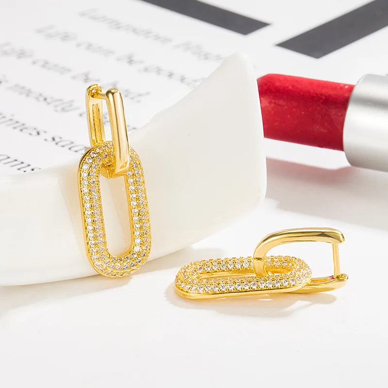 Real 14K Gold Jewelry Earring Women Fine Aros Mujer Oreja Pink Earrings for Women Orecchini 14 K Yellow Gold Bizuteria Jewelry