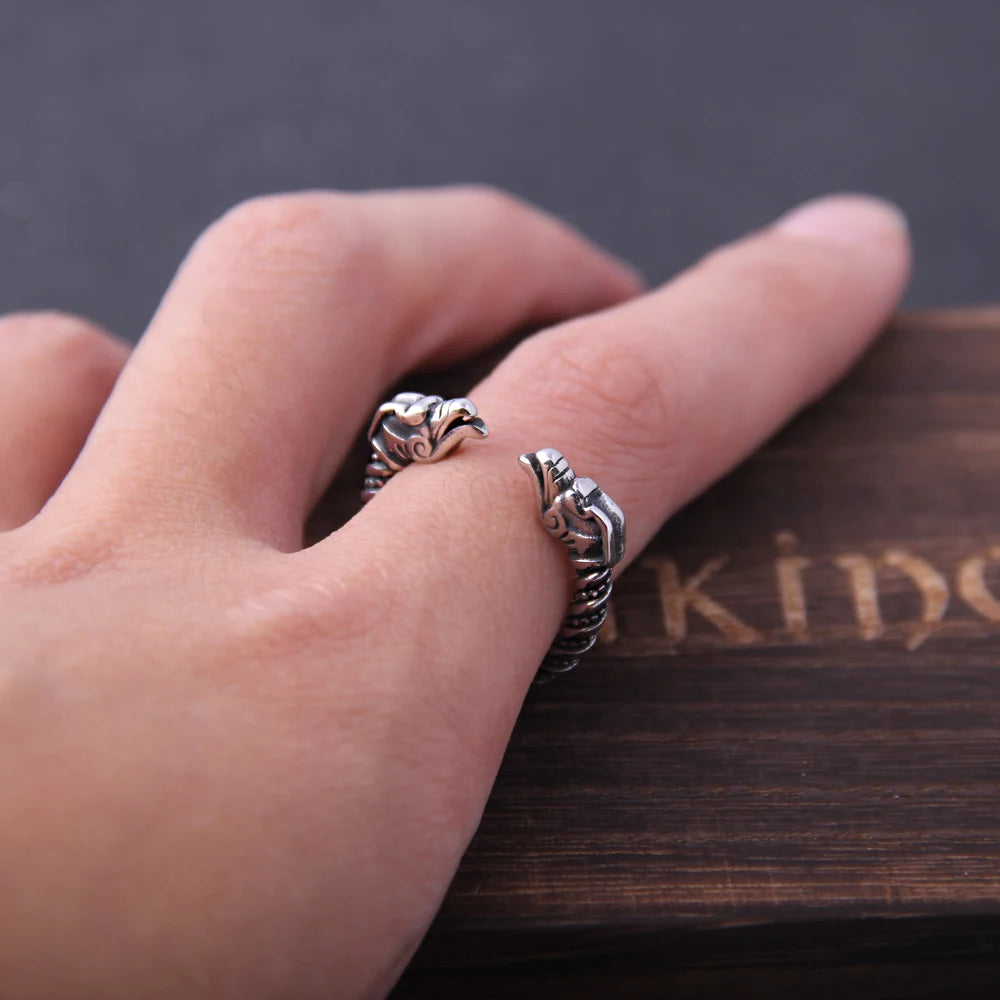 Viking Dragon Vintage Nordic Ring - Madeinsea©
