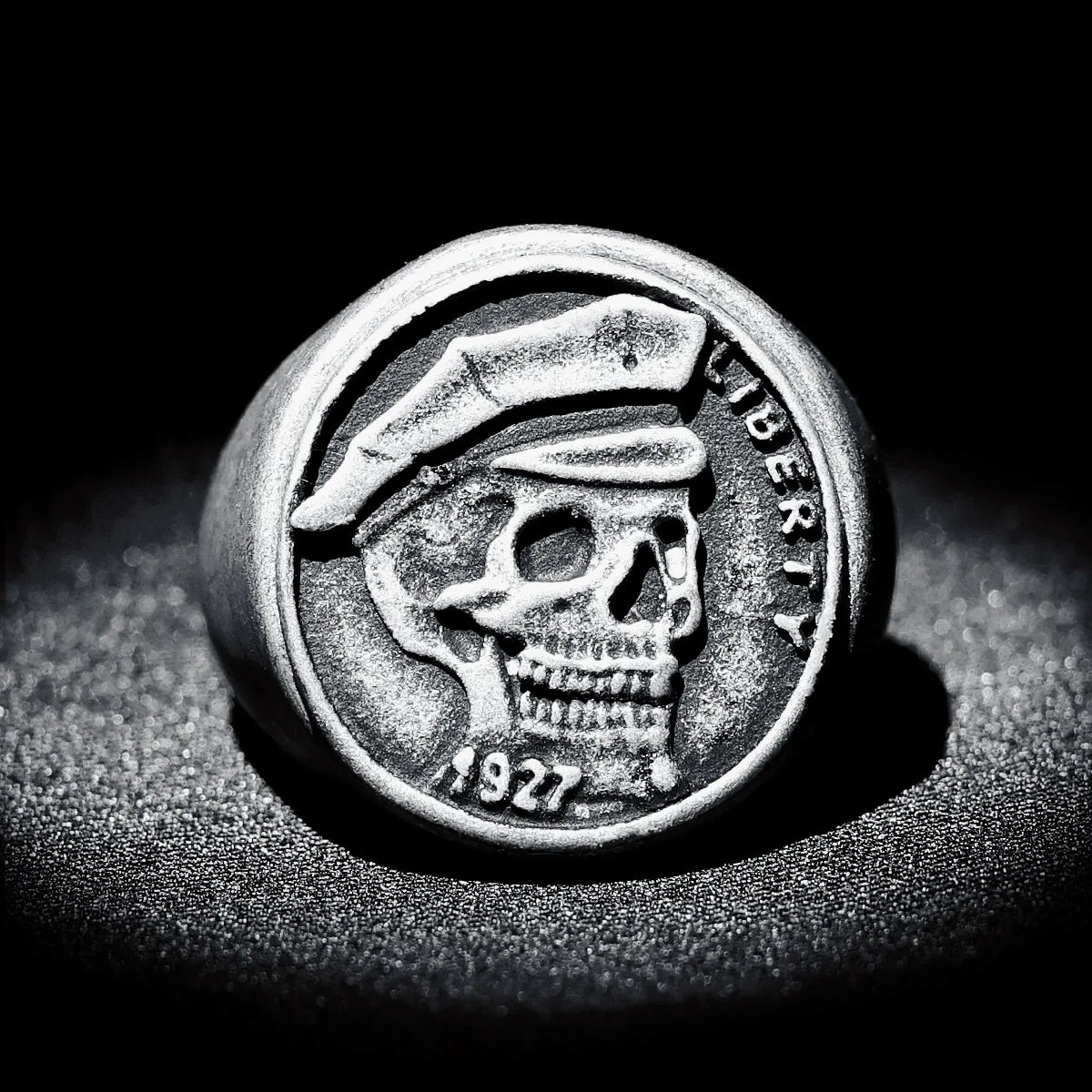 Liberty-Ringe, 316L Edelstahl, für Herren, 1927 Soldatenring, Punkrock, Retro-Party, für Herren, männlicher Freund, Schmuck, bestes Geschenk