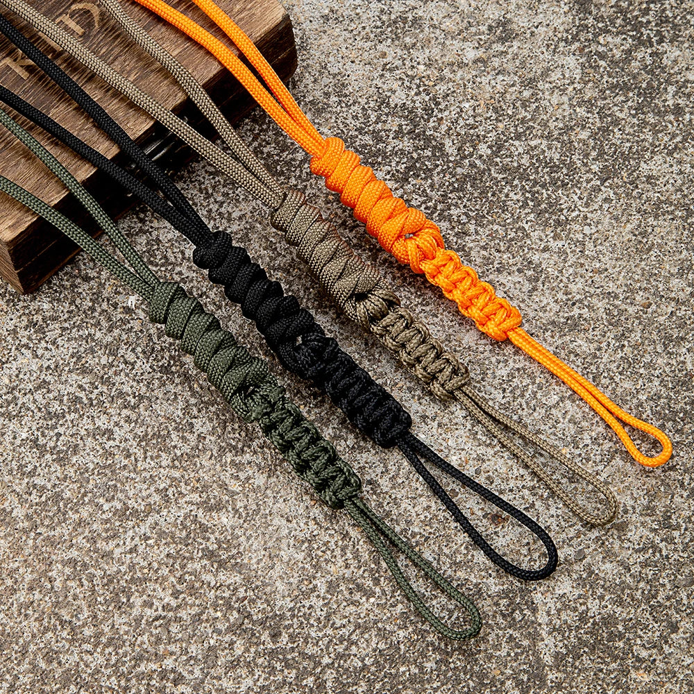 MKENDN Outdoor Rock Climbing Camping Rescue Emergency Paracord keychain Handmade Snake Knot Rope keychain Tactical Knife Lanyard - Madeinsea©