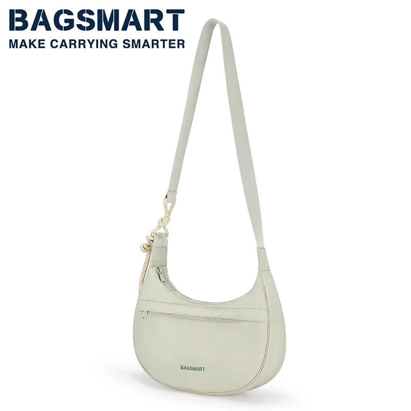 Sac à bandoulière BAGSMART pour femme, sac à bandoulière simple et décontracté, sac de sport pour navetteurs, sac à boulettes, nouveau sac à la mode