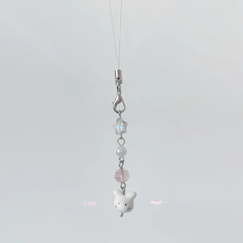 Cute Cat Phone Charm/y2k Keychain Gift