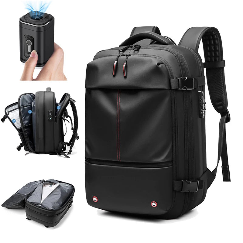 Men Travel Backpack vacuum compression 17 inch Laptop Backpack Business Large Capacity camp Backpack Expanded Hiking backpack - Madeinsea©