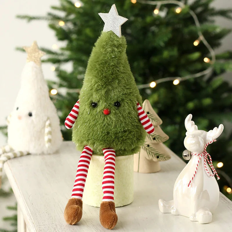 Christmas Decoration Long Legs Christmas Tree Doll Christmas Children Gift Hotel Mall Window Decoration Christmas Plush Ornament