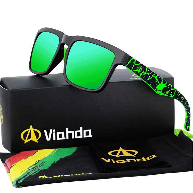 VIAHDA new and coole Polarized Ssunglasses Classic Men Shades Brand Designer Sun glasses Eyewear Male UV400