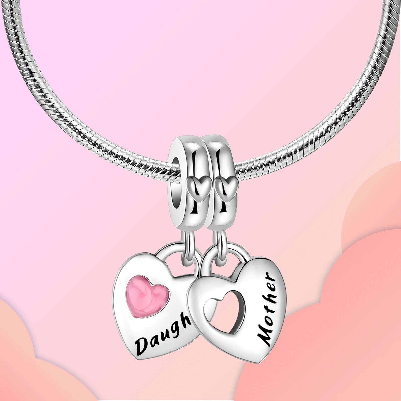 Anhänger „Love Flower Girl Pink“ aus 925er Silber für originales Pandora-Charm-Armband, DIY-Perlen für Frauen, edle Schmuckherstellung