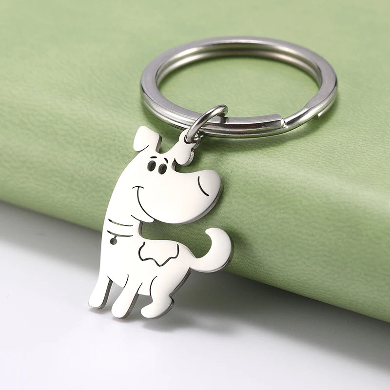 Porte-clés créatif pour chien Dreamtimes, porte-clés animal mignon, charmant, amoureux des animaux de compagnie, accessoires souvenirs, vente en gros
