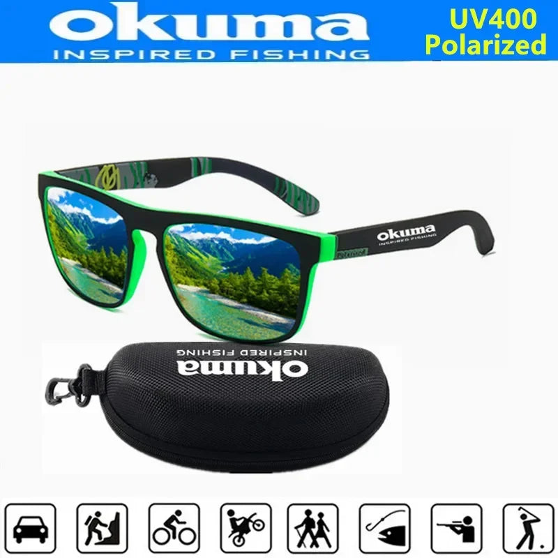 Okuma Polarized Sunglasses Original UV400 for Men and Women Outdoor Hunting Fishing Driving Bicycles Sunglasses Optional Box