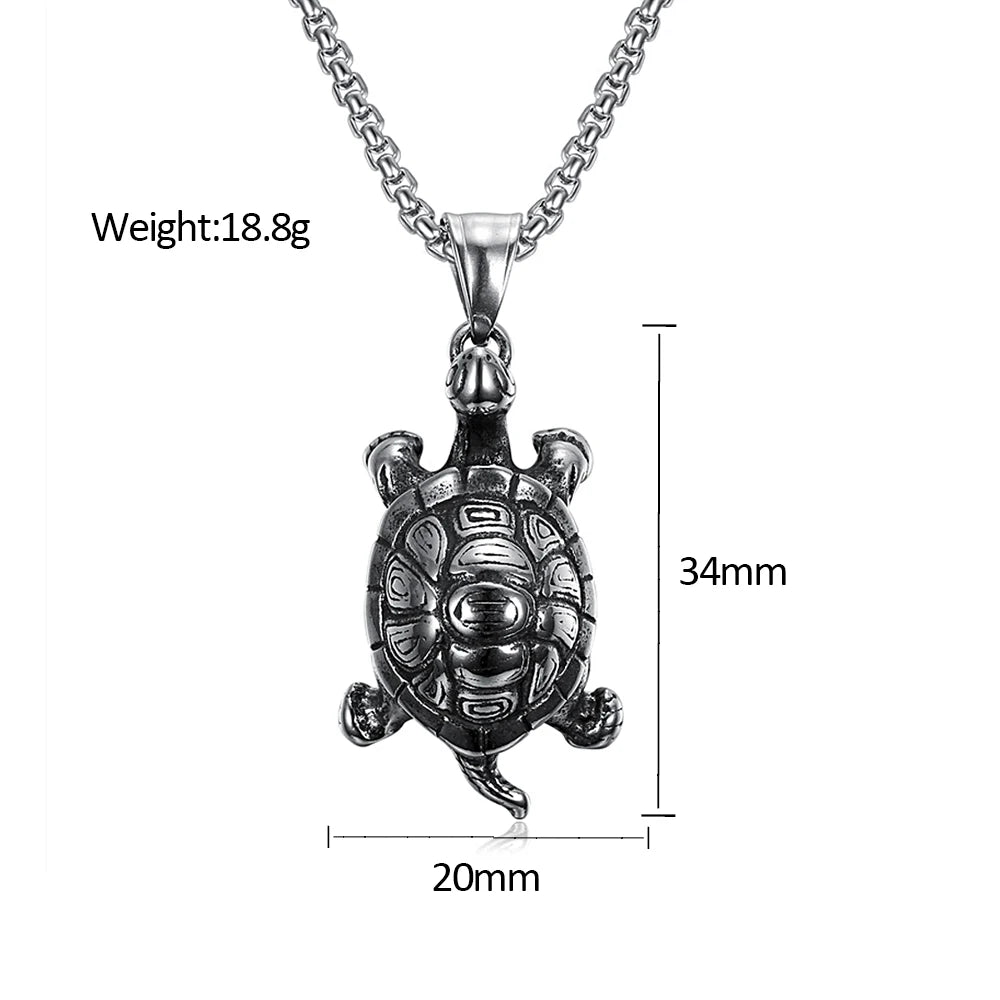 Little Turtle Stainless Steel Necklace