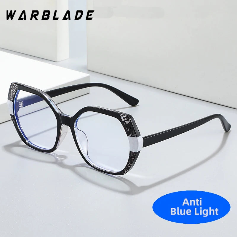 New TR90 Vintage Anti Blue Light Optical Polygon Sexy Ladies Glasses Women Luxury Brand Designer Trend Myopia Eyewear Frame Lady