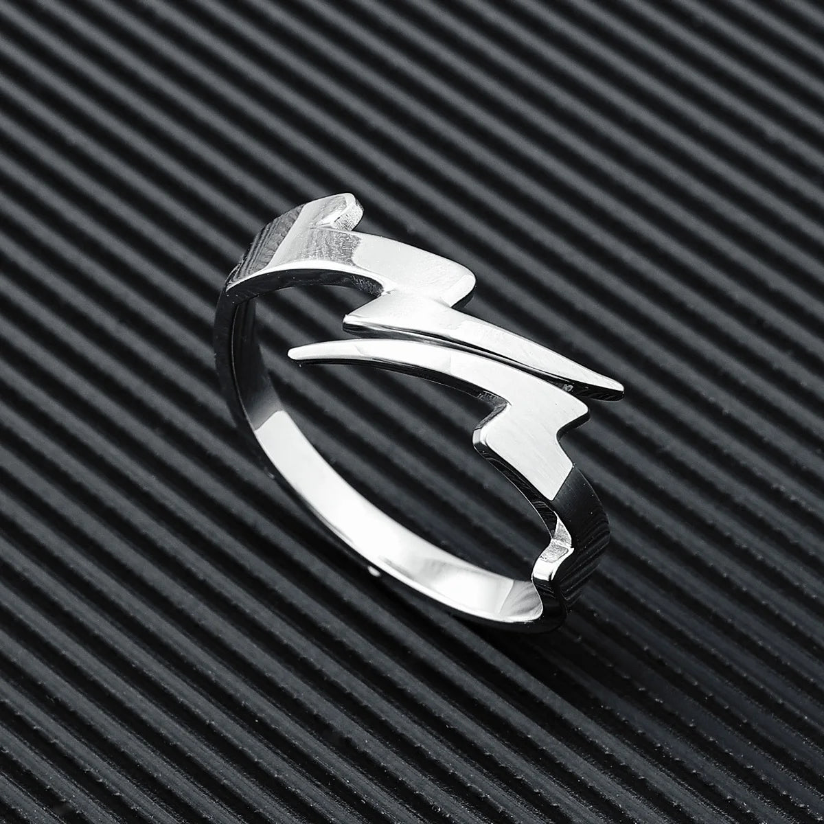316L Edelstahl Ringe Blitz Rock Punk HipHop Ring für Männer Frauen Paar Freunde Mode Schmuck Beste Geschenk Dropshipping