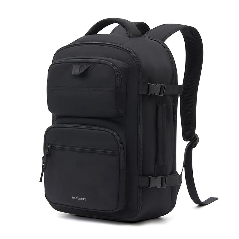 Sac à dos de voyage BAGSMART 2 pièces pour femmes et hommes, bagage à main approuvé par la TSA avec sac à chaussures, grand sac à dos de vol de 40 L