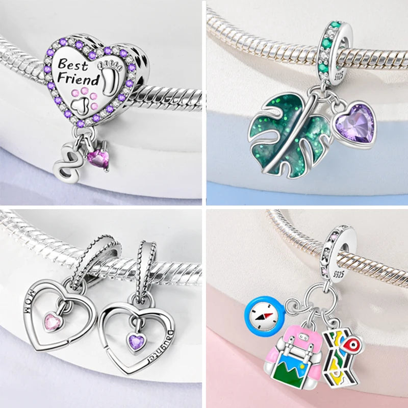 2024 neue 925 Silber Charms Perlen Anhänger für Original Pandora Armband DIY Herstellung für Frau Schmuck Mode Geschenk