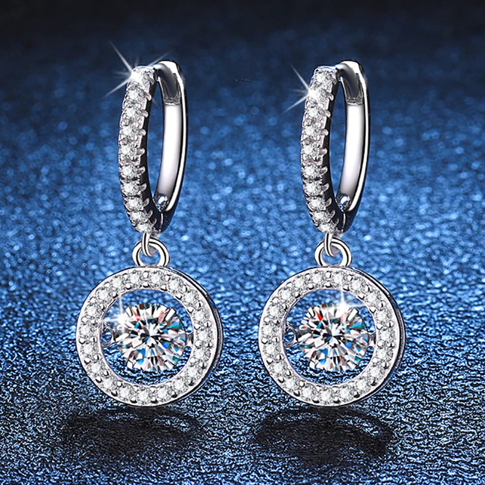 Serenity 5mm D Moissanite Earrings for Women Men Gift Sparkling Lab Diamond Drop Earrings S925 Sterling Silver Earrings Jewelry - Madeinsea©