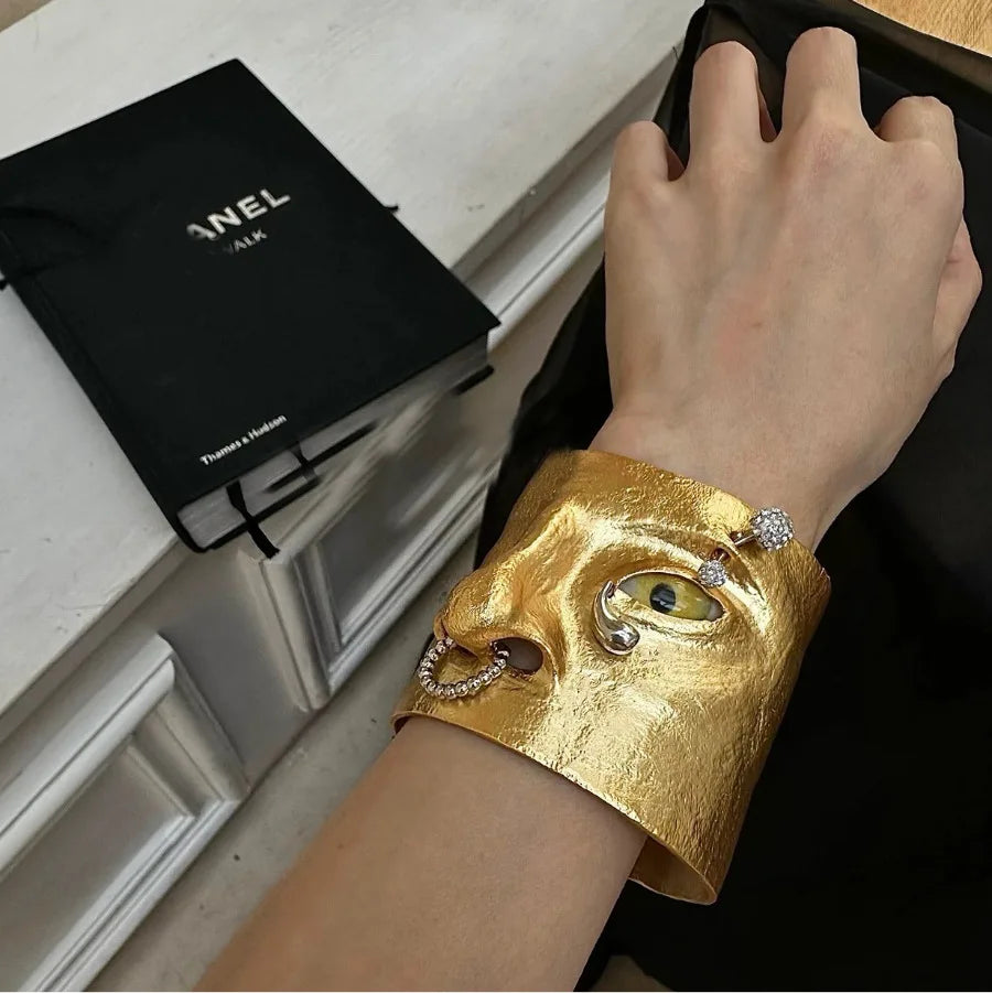 French Luxury Facial Features Three-dimensional Nose and Eye Bracelet
