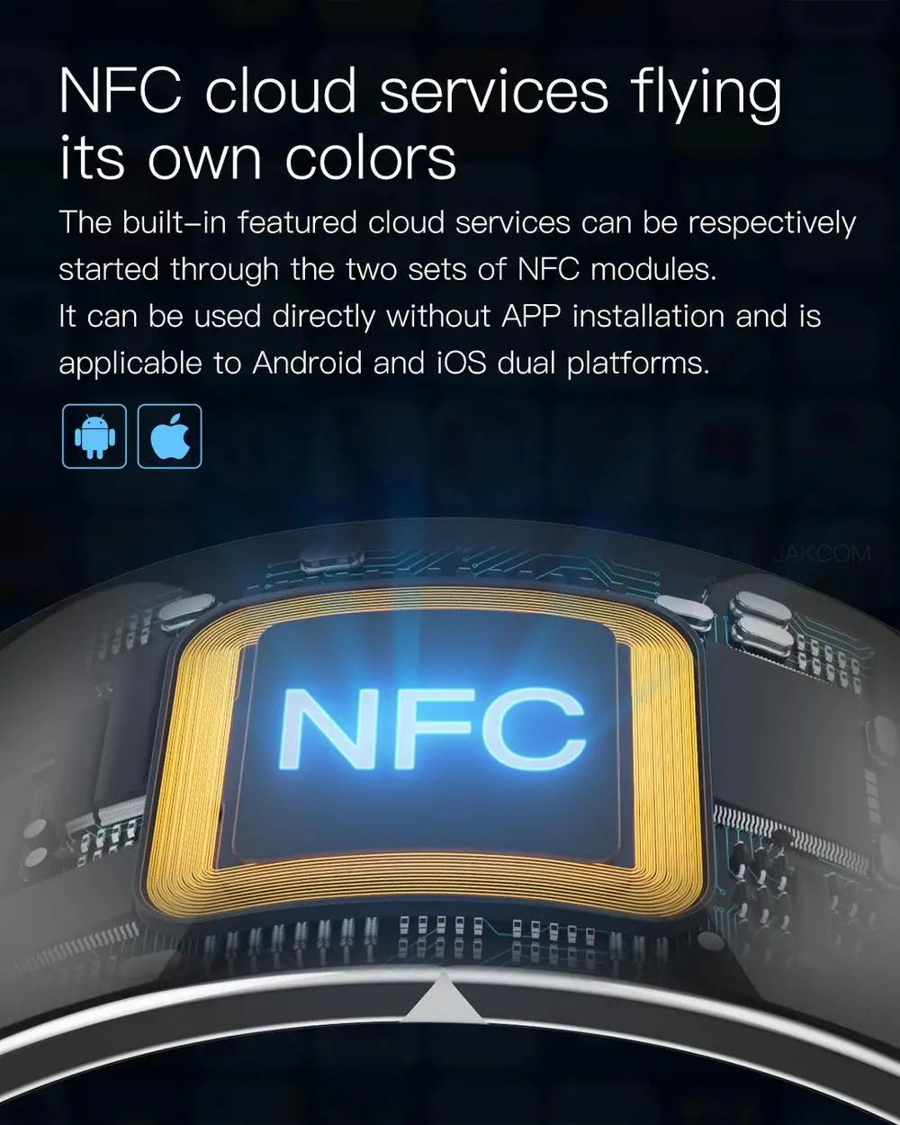 Jakcom Smart Ring R4 Wearable Devices Magic Finger NFC Ring Smart For NFC Mobile Phone Electronics with IC / ID / NFC Card