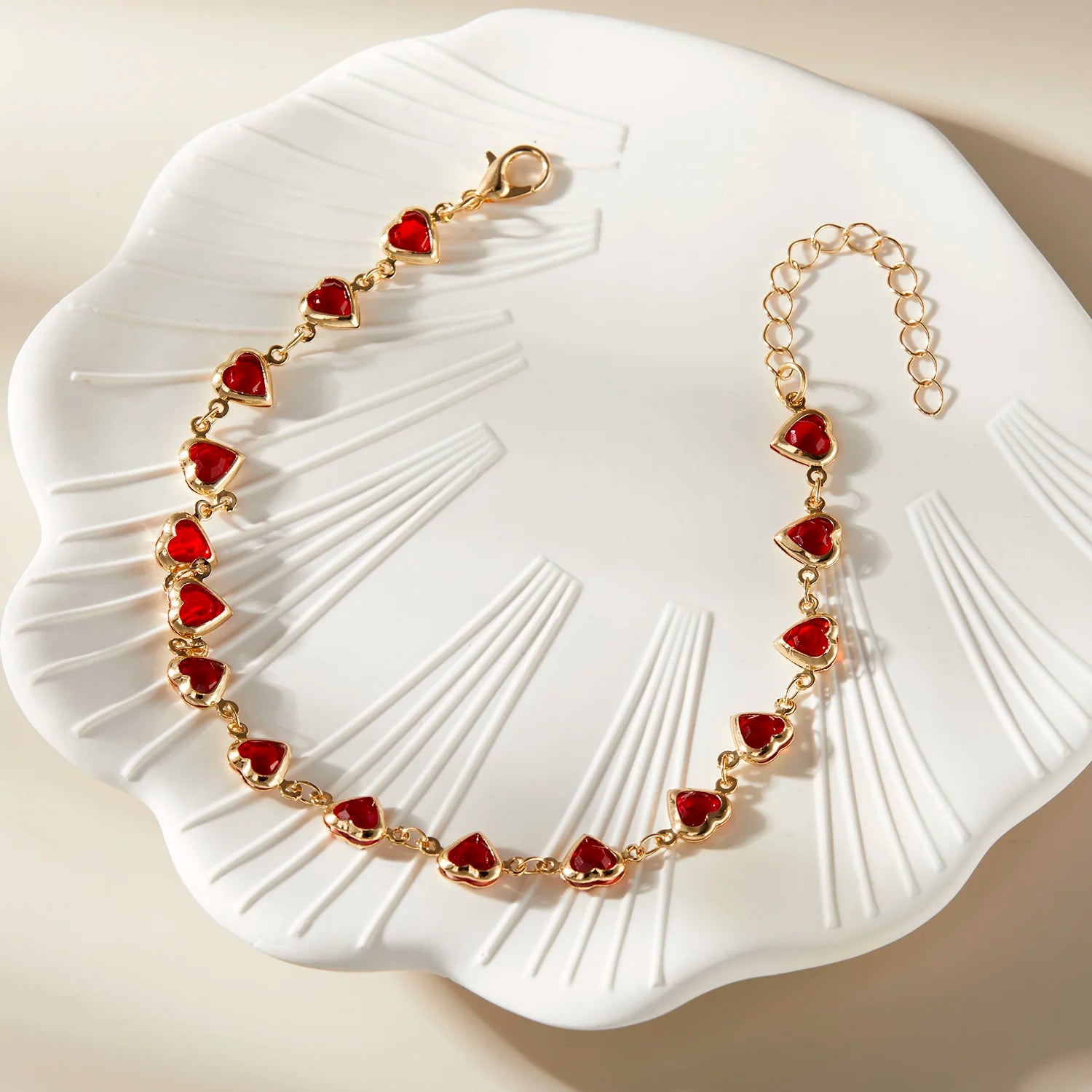 Vintage Boho Love Heart Crystal Colorful Anklet for Women Butterfly Daisy Foot Leg Ankle Chain Girls Beach Party Sandals Jewelry