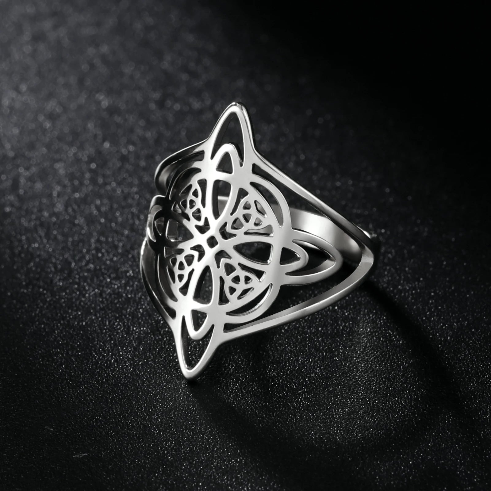 Witch Knot Stainless Steel Ring