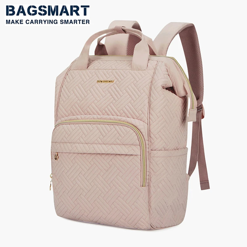 BAGSMART Travel Backpack 14-15.6inch Laptop Backpack Waterproof Backpa