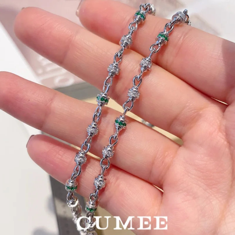 CUMEE Personalisierte und vielseitige stapelbare Halskette für Damen mit 925er Sterlingsilber und 18 Karat Vergoldung