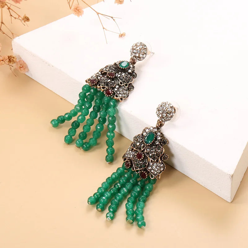 18K Multi Gold earrrings for Women Natural Myanmar Emerald with Diamond Anillos De Bizuteria Anillos Mujer Gemstone jewelry Box