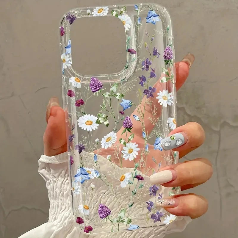 Patterned Printed Simple Transparent Phone Case for Samsung Galaxy S25 S24 S23 Ultra S22 S21 Plus FE A54 A34 A14 A15 A53 A35 A55