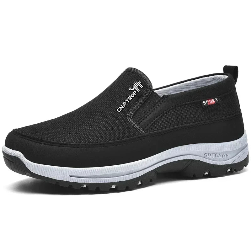 Men's Casual Shoes Classic Loafers Anti-slip Soft Sole Comfortable Men's Leather Sneakers Non-slip Retro Driving Shoes Plus Size