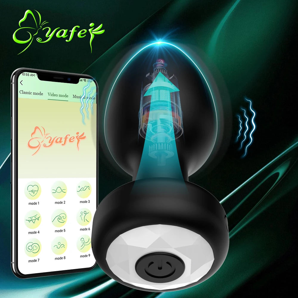 APP Remote Control Anal Vibrator Bluetooth Butt Plug Men Prostate Massager Female Masturbator Adult Sex Toys for Women Men Gay