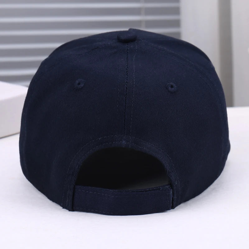 Fashionable Wheat Spike Embroidery Decorated Baseball Cap Versatile Navy Cosplay Dance Sun Protection UV-Blocking Hat