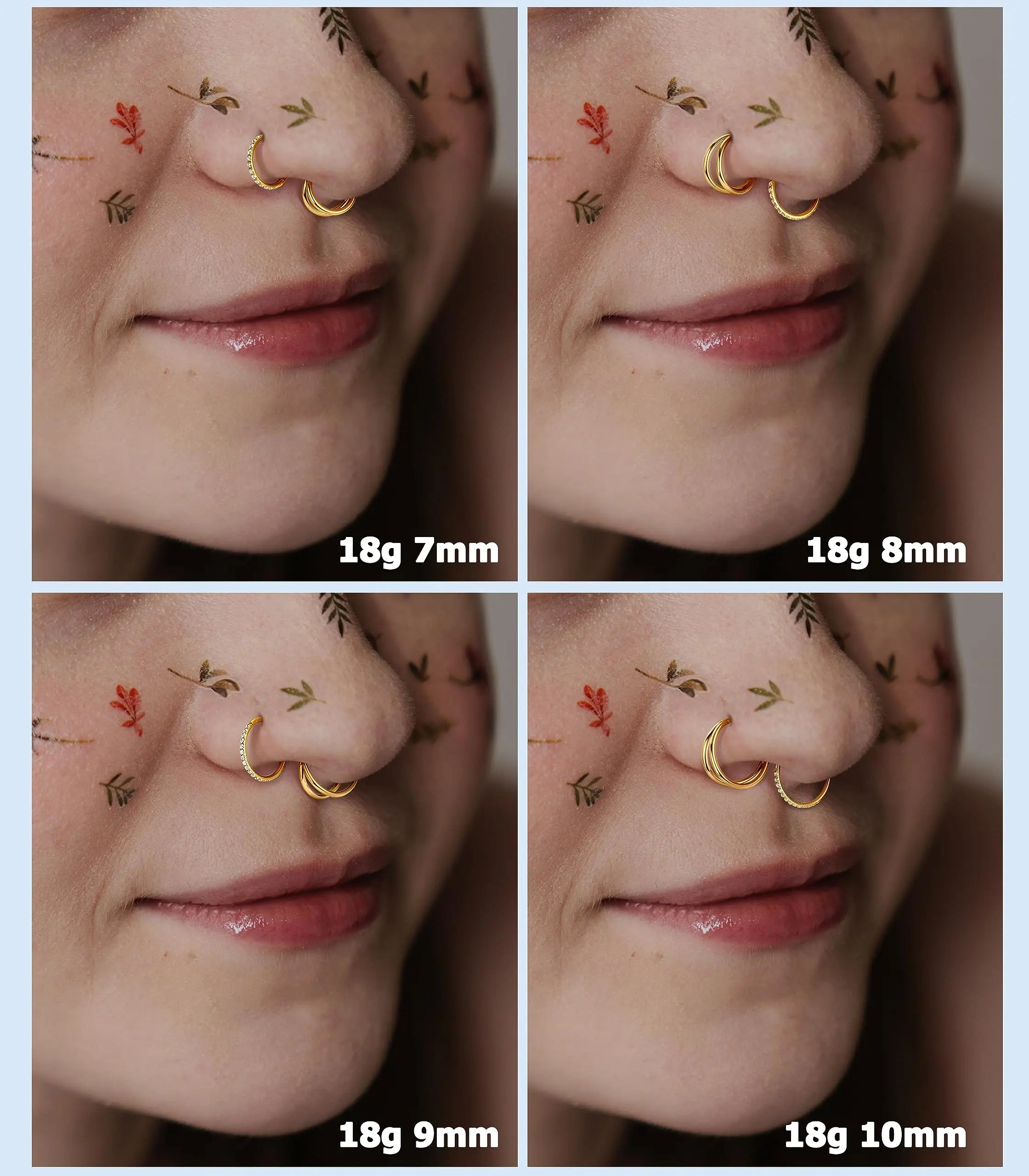 Nose Hoop Rings Hoops with Surgical Steel