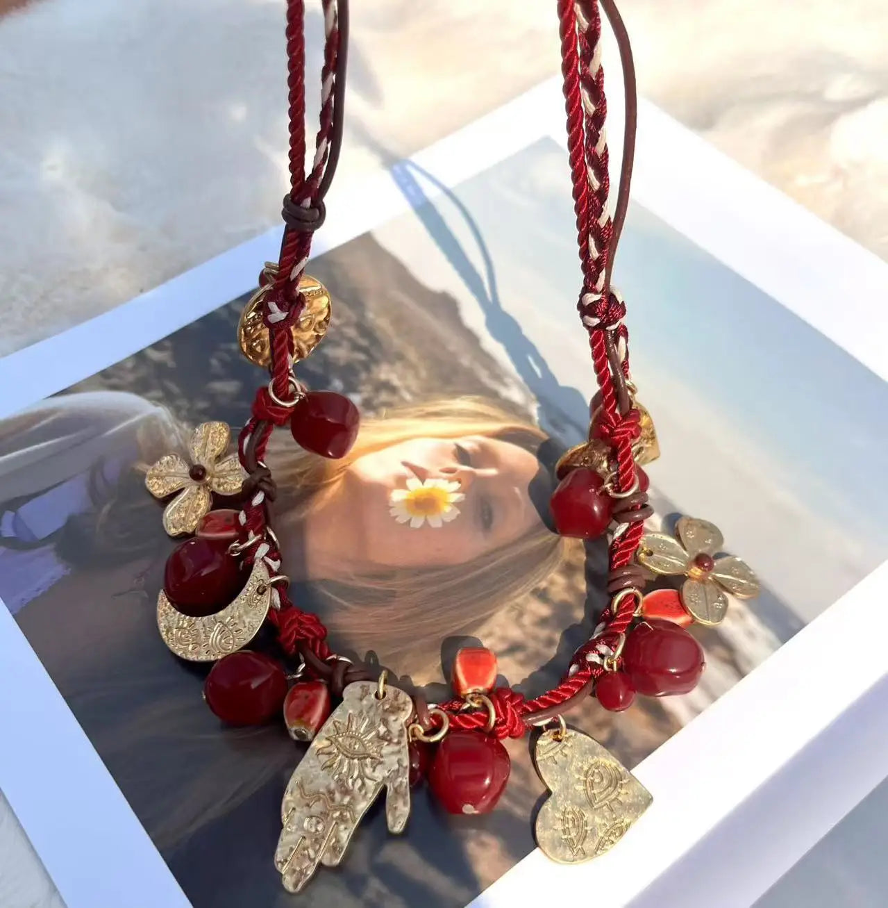 ZAA Fashion vintage Vacation Style choker Necklace