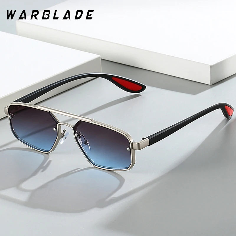 2025 Fashion Metal Pilot Women Personalized Double Bridge Luxury Brand Design Trend Sunglasses Men Drive Shades UV400 Eyewear