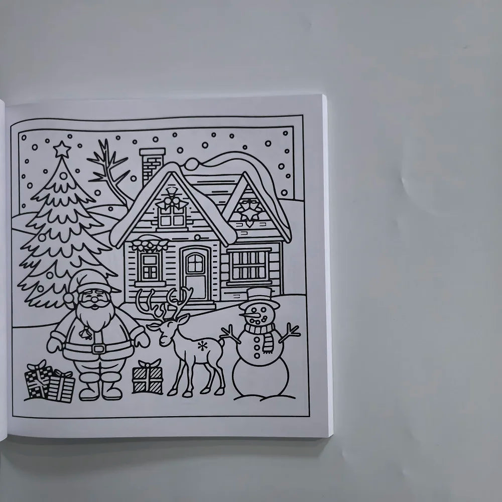 Cozy Christmas Coloring Book Bold and Easy Coloring For Adults And Teens Christmas Gift English Version