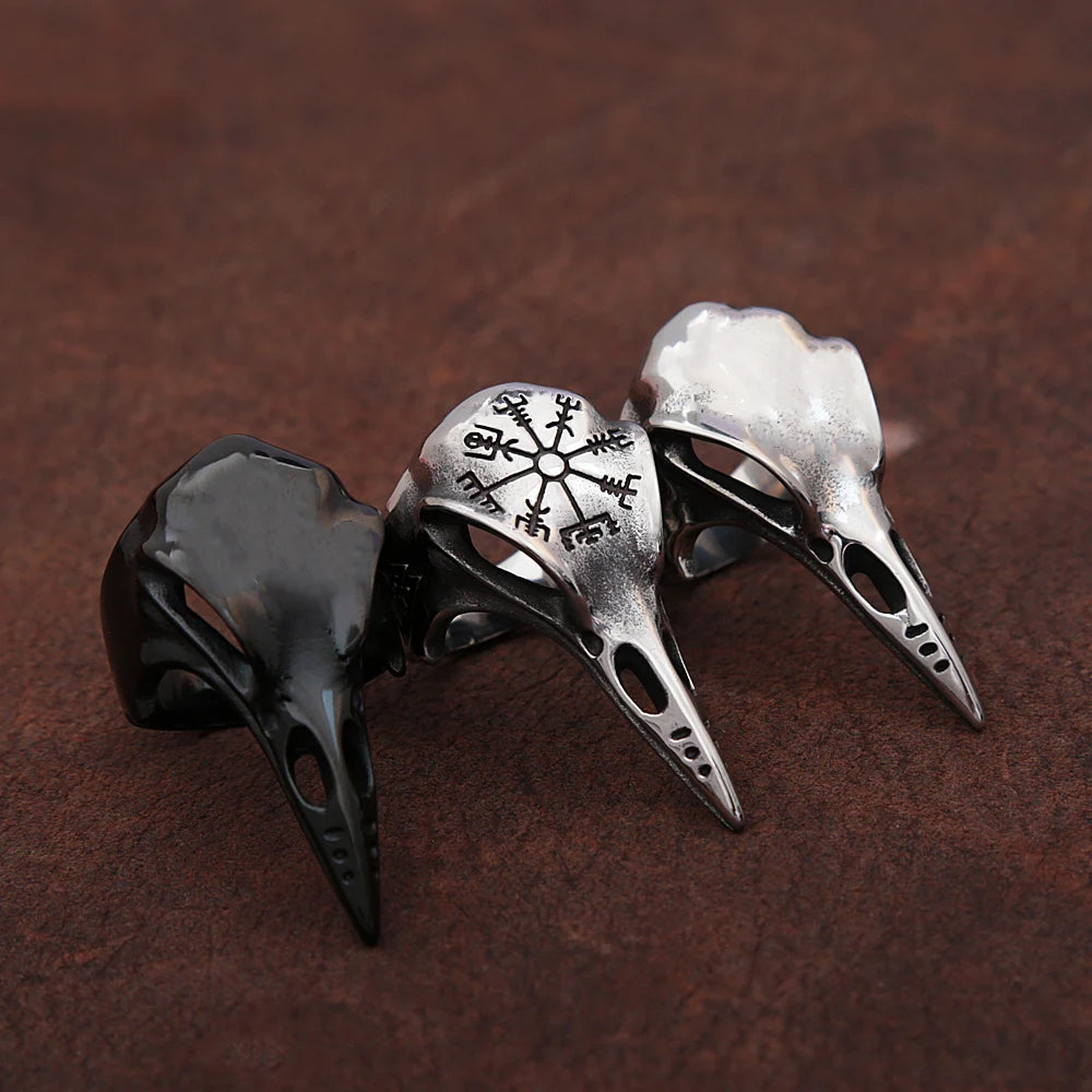 Nordic Mythology / Raven Skull Ring - Madeinsea©